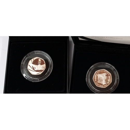 Coins: Coins: Silver proof coins, 1982 Piedfort 20p coin, 2020 ...