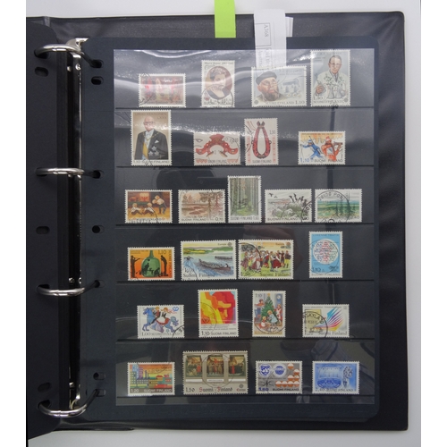 56 - Early to mainly modern collection in ring binder on Hagner sheets including Croatia, Denmark with ma... 