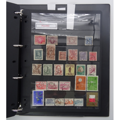 58 - A mainly used collection on Hagner sheets in binder including Monaco, Netherlands early to modern ra... 