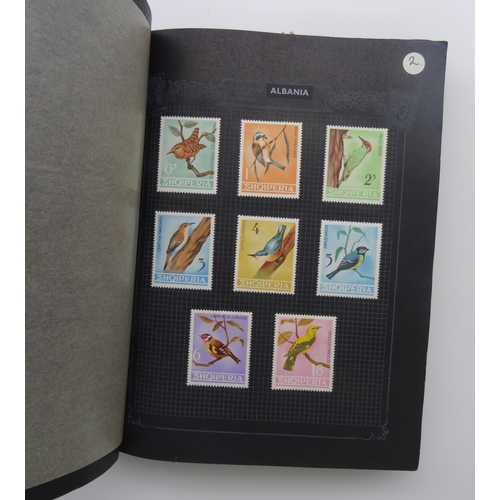 85 - An 'A-Z' Bird collection in 3 black springback albums including Abu Dhabi m, Albania u, Ascension to... 