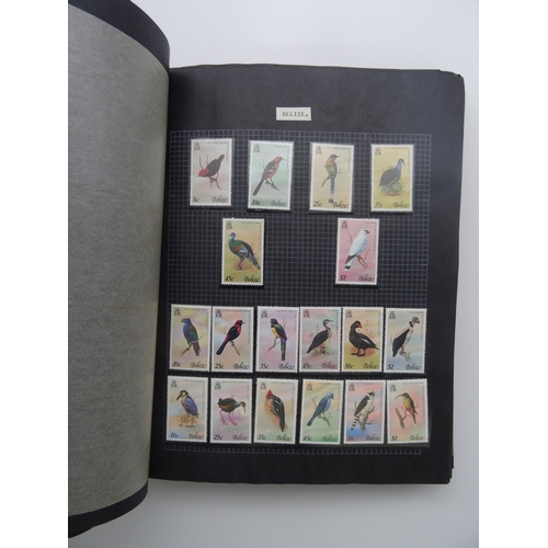 86 - World collection of mint & used Bird issues housed in 3 springback albums including, Albania m, Asce... 