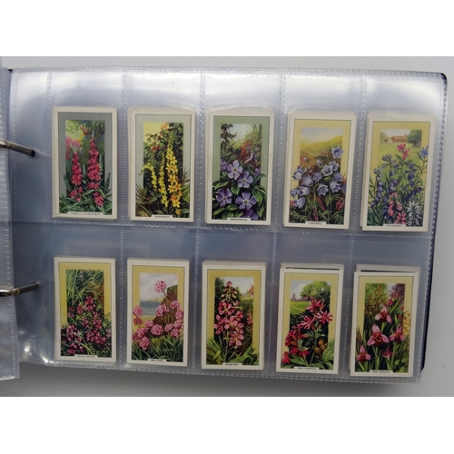 117 - A collection of Trade and Cigarette cards collected on a Horticultural theme, including many complet... 