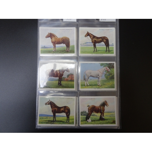 112 - 1939 Players Types of Horses series of 25 (large format) in generally good condition, stc £100