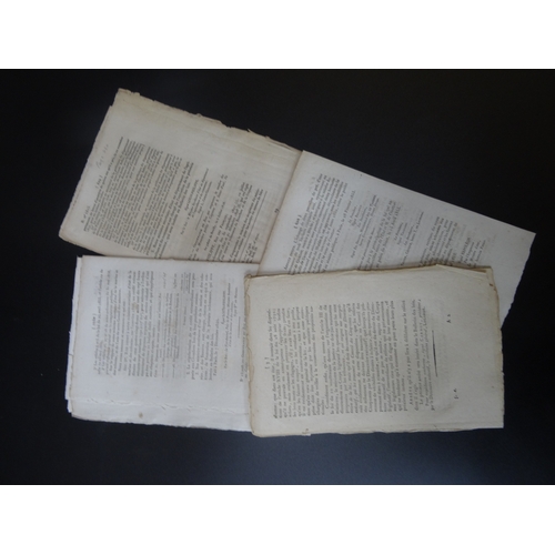 94 - A selection of scarce documents regarding French Postal Laws accompanied with an explanatory note