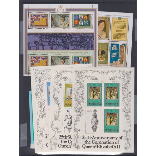 34 - British Commonwealth with 1978 25th Anniversary of Coronation collection of c50 mini sheets