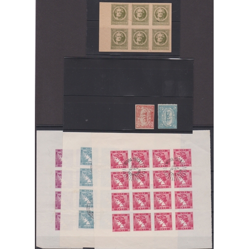 48 - European collection on card and album pages including Belgium 1938-41 mint with sets, Germany, Greec... 