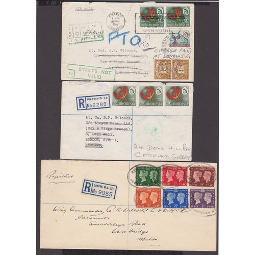 52 - A small accumulation of World covers and stamps, mainly mid period, noted GB KGVI 10/- mint