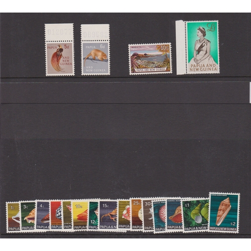 61 - Commonwealth mint selection on cards with many sets including A.A.T. Australia 1950s to 3/-, Birds t... 