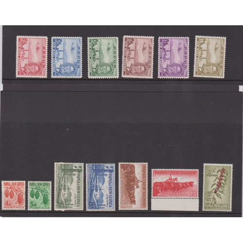 61 - Commonwealth mint selection on cards with many sets including A.A.T. Australia 1950s to 3/-, Birds t... 