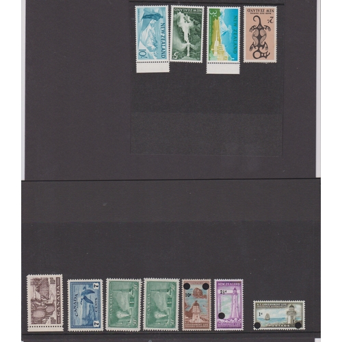 61 - Commonwealth mint selection on cards with many sets including A.A.T. Australia 1950s to 3/-, Birds t... 