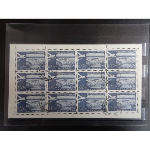 857 - 1951 Air 100d fine cds used sheet of 12, SG683