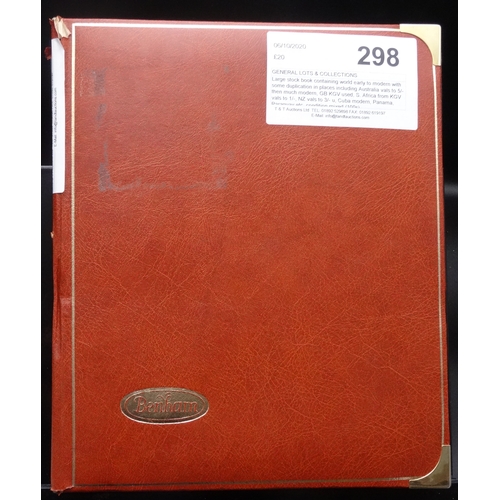 26 - Large stock book containing world early to modern with some duplication in places including Australi... 