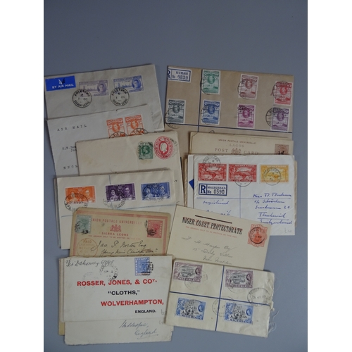 37 - Commonwealth collection of prepaid postcards and covers we note Sierra Leone, Gold Coast & Nigeria Q... 