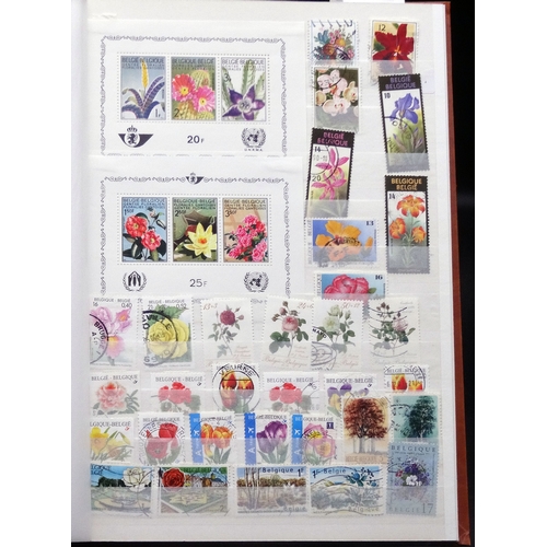 49 - A modern collection of world mainly used Flowers with sets and part sets, condition fair to fine (10... 