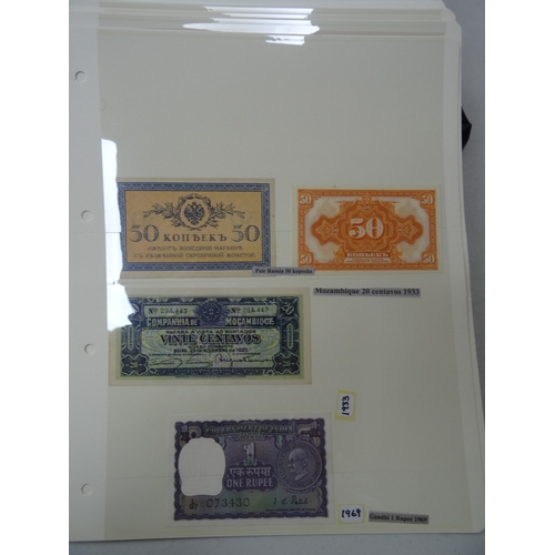 76 - A collection of World banknotes, condition generally above average mainly Twentieth Century, strengt... 