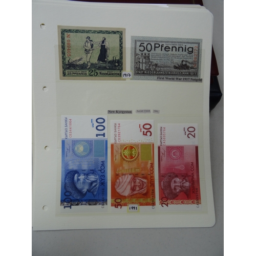 76 - A collection of World banknotes, condition generally above average mainly Twentieth Century, strengt... 