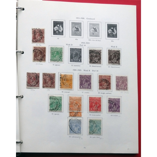 83 - 1913-1969 used collection in printed album including 1913 to 1/-, 1915-28 to 2/-, range of KGV heads... 