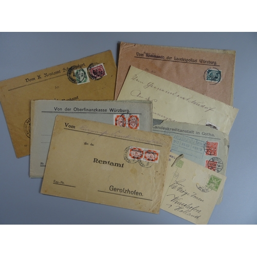 138 - 1920 mint & used on album pages plus Bavaria covers x8, some stamps with some variety plus other Ger... 