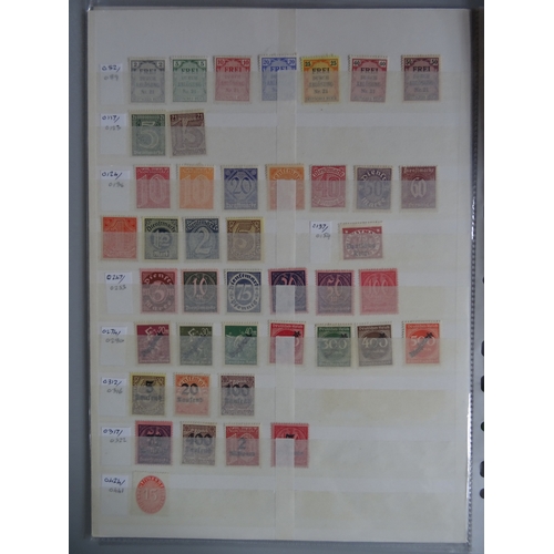 142 - A mint & used collection on stock pages from 1919 to 2017 including mint Weimar republic with vals t... 