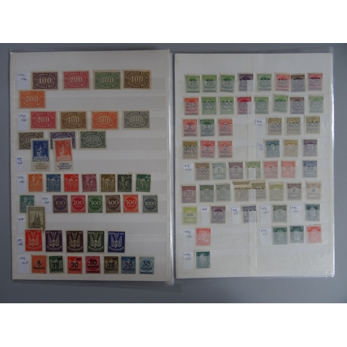 142 - A mint & used collection on stock pages from 1919 to 2017 including mint Weimar republic with vals t... 