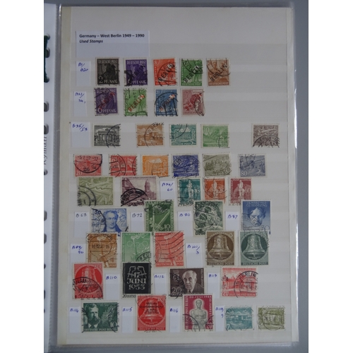 142 - A mint & used collection on stock pages from 1919 to 2017 including mint Weimar republic with vals t... 