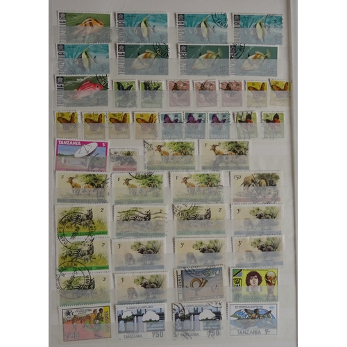 253 - A modern duplicated used ranges on stock pages with vals to 10/-, condition mixed (few 100)*