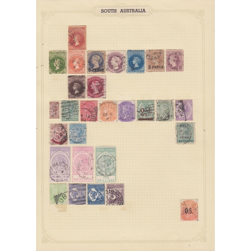 137 - A used World collection mainly early mid period, noted Australian Queensland to 10/-, Barbados QV to... 