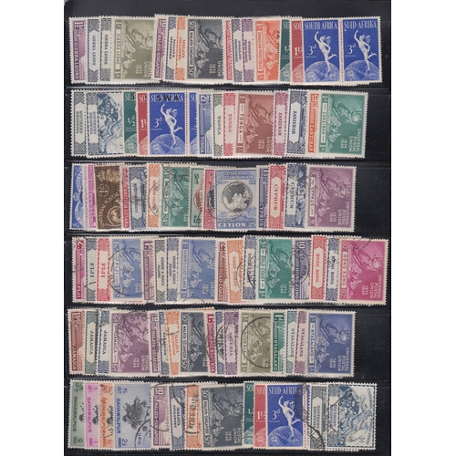 174 - 1949 UPU sets mint (124) and used (63)