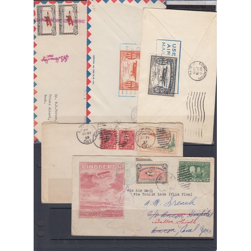 181 - A group of 19 Canadian Air Post Semi-Official covers, including First Flight and pilot signed, noted... 