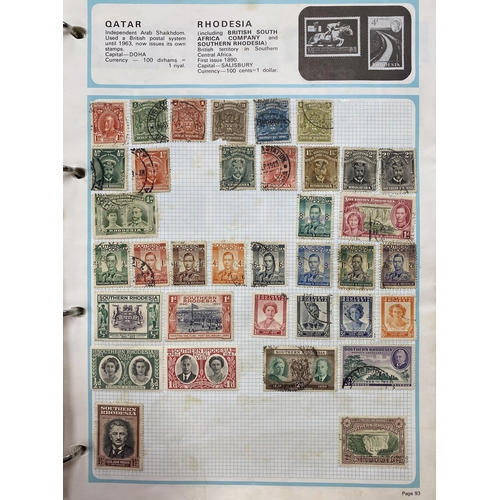 162 - A two volume mint and used World stamp collection, mainly mid period part sets, including used Commo... 