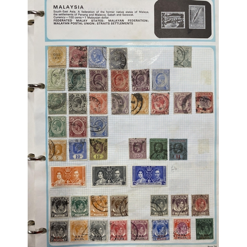 162 - A two volume mint and used World stamp collection, mainly mid period part sets, including used Commo... 