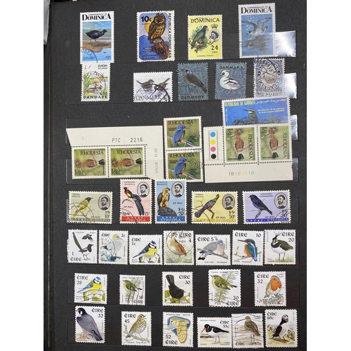 185 - A two volume Birds collection, mint and used mainly mid-modern period, including various sets noted ... 