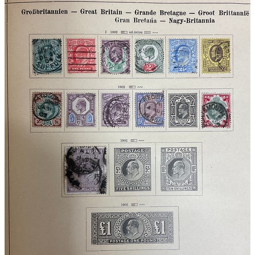 156 - A two volume mint and used World collection in pre-printed Schaubek albums, with a smattering of sta... 