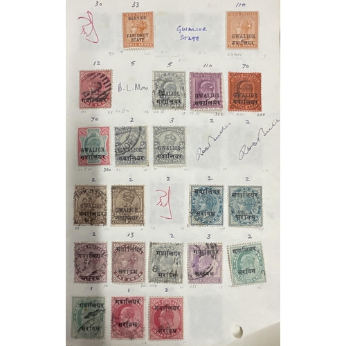 17 - A group of 120 circulated club books with mint and used World stamps, including better British Commo... 