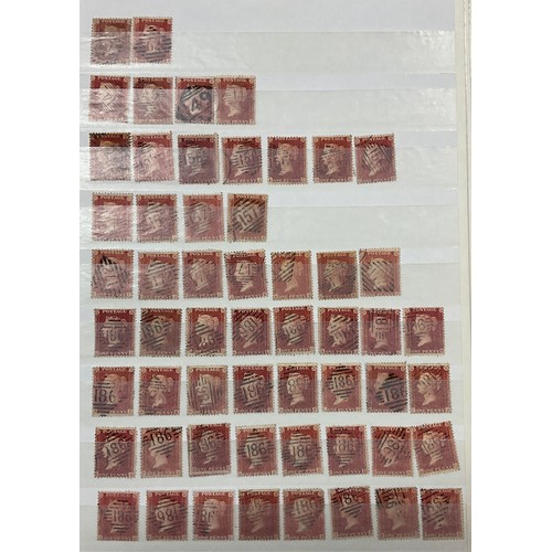 90 - A used GB accumulation from QV to QEII, including 1840 1d black faults, four stock books of penny re... 