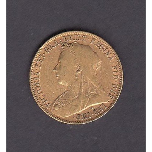 83 - UK 1900 gold full Sovereign, in good condition