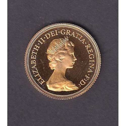 106 - UK 1979 gold full Sovereign encapsulated