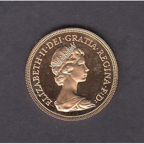 107 - UK 1980 gold full Sovereign encapsulated