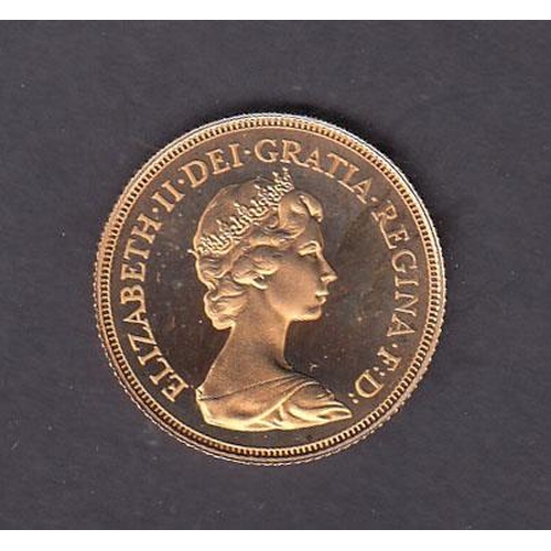 108 - UK 1981 gold full Sovereign encapsulated