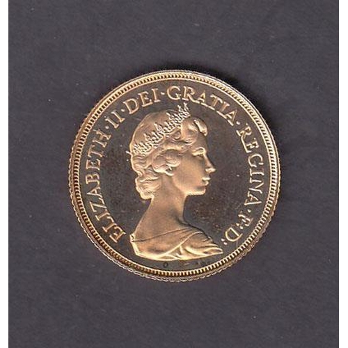 109 - UK 1982 gold full Sovereign encapsulated