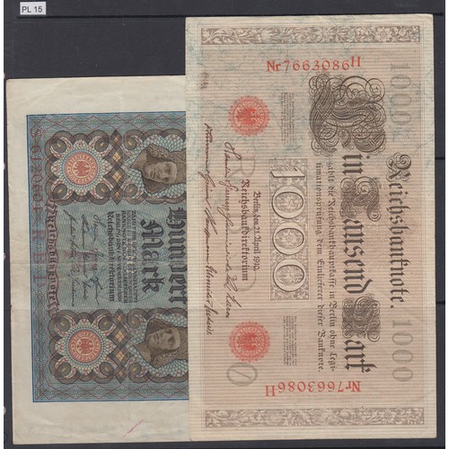 2 - A group of six Russian banknotes, including 1898 1 Ruble, 1909 5/10/25 Rubles and 1917 250 Rubles al... 