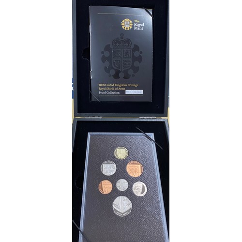 143 - UK 2008 Proof year set, boxed with CoA