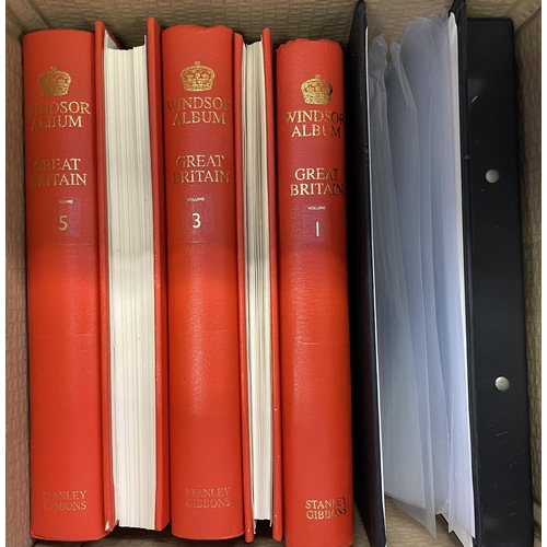 164 - A mint and used GB collection in pre-printed Windsor and Davo albums, from QV to QEII, noted 1840 1d... 