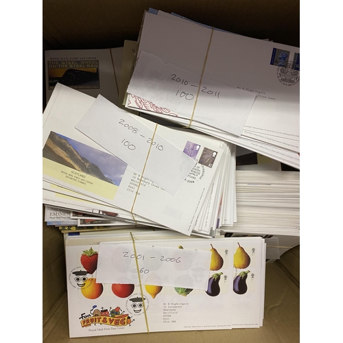 226 - An accumulation of 2250 GB FDCs, produced by RM, predominantly 1971 to 2013 including various altern... 