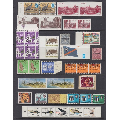 279 - A mint and used collection of African stamp varieties/errors, mainly RSA and Homelands including imp... 