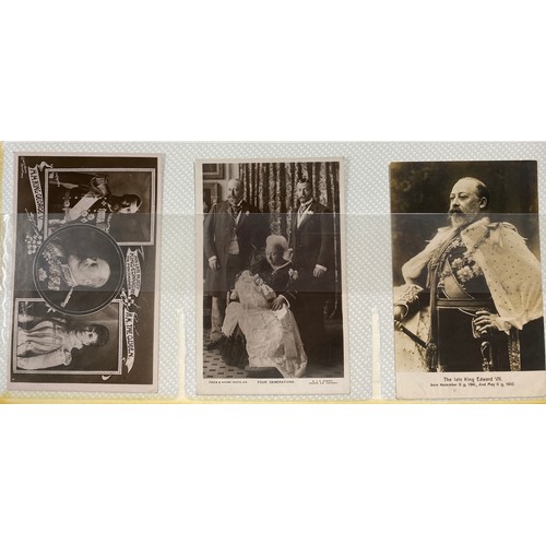 329 - A two volume postcard collection on Royalty, from European and UK Houses, from early to modern perio... 