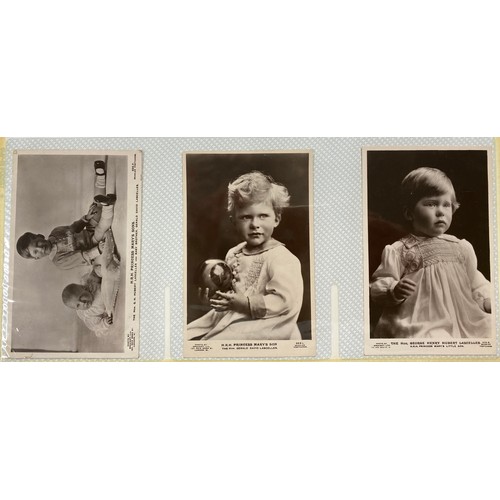 329 - A two volume postcard collection on Royalty, from European and UK Houses, from early to modern perio... 