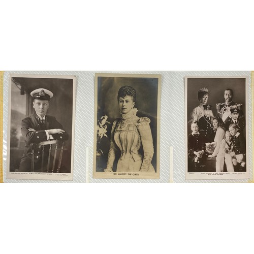 329 - A two volume postcard collection on Royalty, from European and UK Houses, from early to modern perio... 