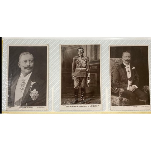 329 - A two volume postcard collection on Royalty, from European and UK Houses, from early to modern perio... 
