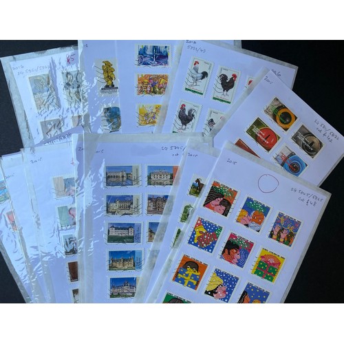 403 - A collection of 37 complete auto-adhesive sets (from Cornets), 2014 onwards (4 duplicated) Cat £1400... 